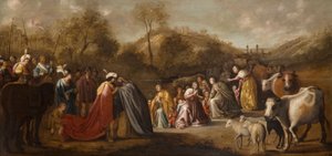 La Rencontre de Jacob et Ésaü - Gerrit Claesz Bleker